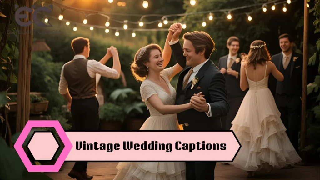 Vintage Wedding Captions
