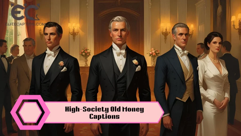 High-Society Old Money Captions
