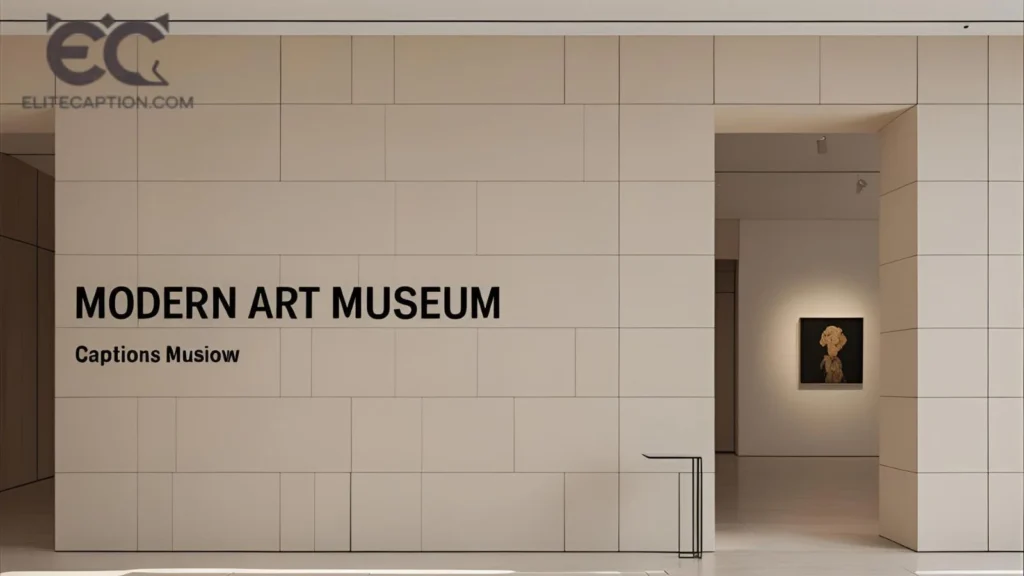 Modern Art Museum Captions