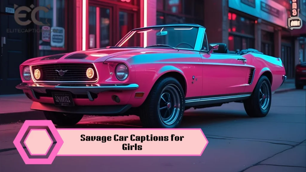 Savage Car Captions for Girls