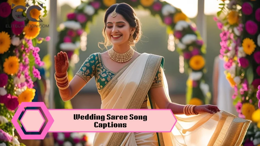 Wedding Saree Song Captions